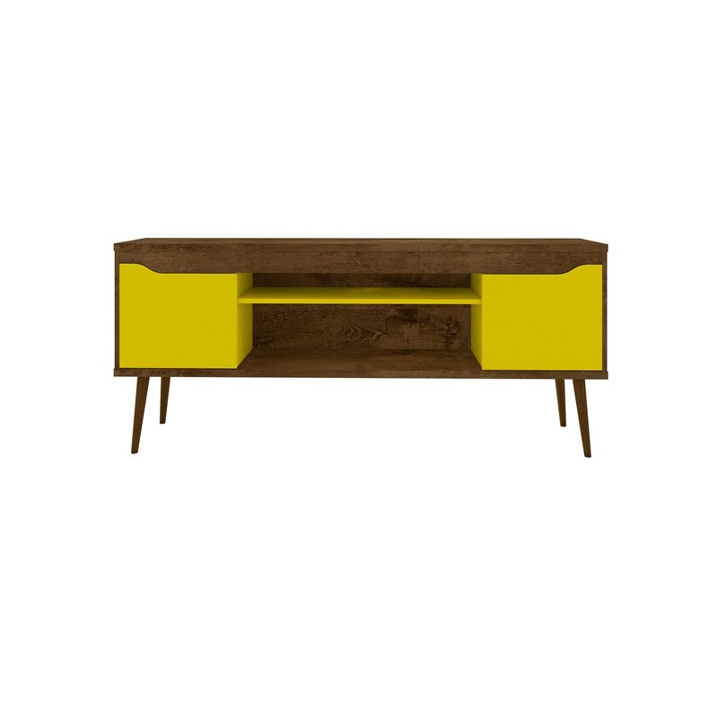 Eden Home Mid-Century Wood TV Stand for TVs up to 60