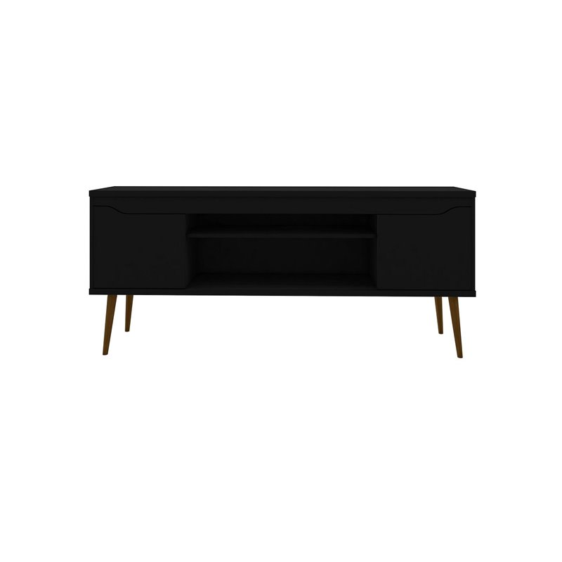 Eden Home 4 Shelves Mid-Century Wood TV Stand for TVs up to 60