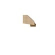 Eden Home Wood Floating Corner Desk in Rustic Brown and Yellow