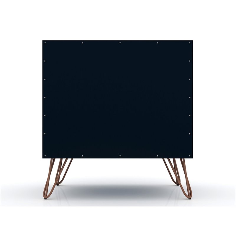 Eden Home 1-Drawer Contemporary Wood Nightstand in Blue (Set of 2)