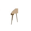 Eden Home Wood 2 PC Cubicle Section Desk Set in Rustic Brown and Yellow