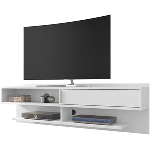 Eden Home 21&quot Modern Wood Floating Entertainment Center in White
