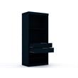 Eden Home 3-Piece Contemporary Wood Semi-Open Corner Closet Set in Blue