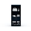 Eden Home 3-Piece Contemporary Wood Semi-Open Corner Closet Set in Blue