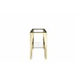 Eden Home Modern Metal Console Table in High Polish Gold Finish