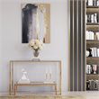 Eden Home Modern Metal Console Table in High Polish Gold Finish