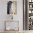 Eden Home Modern Metal Console Table in High Polish Gold Finish