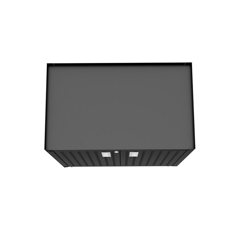 Eden Home Modern Metal Mobile Garage Cabinet with Shelves in Charcoal