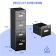 Gangmei 4 Drawer Vertical File Cabinet Metal Office Files Storage Cabinet