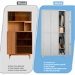 Gangmei 6 Door Lockers for Employees Light Gray