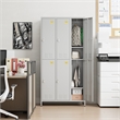 Gangmei 6 Door Lockers for Employees Light Gray