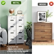 4 Drawer Filing Cabinet with Wheels  Lockable Metal File Cabinet with Name Card