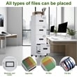 4 Drawer Filing Cabinet with Wheels  Lockable Metal File Cabinet with Name Card