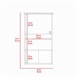 FM FURNITURE Senegal Modern Wood Bathroom Medicine Cabinet in Light Oak/White