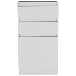FM FURNITURE Celestial Engineered Wood Dresser For Bedroom in White