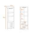 FM FURNITURE Bouvet Corner Bar Cabinet Engineered Wood Dark Brown
