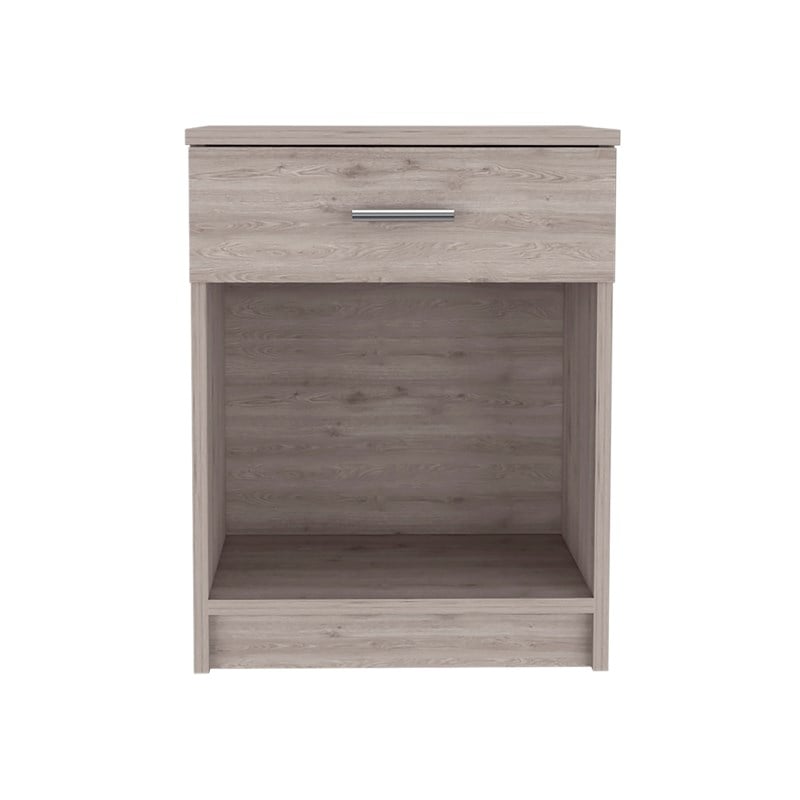 FM FURNITURE Pictor Nightstand Light Gray made of Engineered Wood