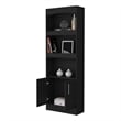 FM FURNITURE Durango Bookcase Double Door Cabinet Engineered Wood Black