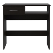 FM FURNITURE Plano Two Piece Home office Set Black Engineered Wood