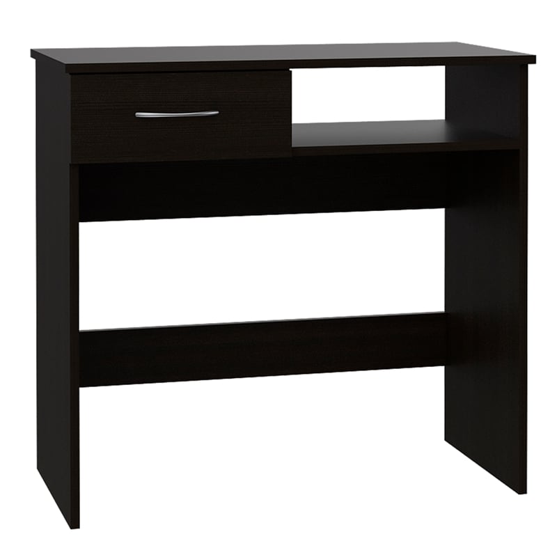 FM FURNITURE Plano Two Piece Home office Set Black Engineered Wood