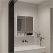 FM FURNITURE Ozark Engineered Wood Medicine Cabinet with Mirror in White