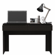 FM FURNITURE Tampa 2-Drawer Engineered Wood Writing Computer Desk in Black