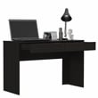 FM FURNITURE Tampa 2-Drawer Engineered Wood Writing Computer Desk in Black