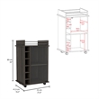 FM FURNITURE Britannica 2-Piece Engineered Wood Living Room Set in Black