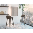 FM FURNITURE Dalton 7-Shelf Modern Engineered Wood Foldable Table in Light Gray