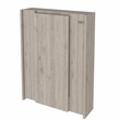 FM FURNITURE Dalton 7-Shelf Modern Engineered Wood Foldable Table in Light Gray