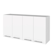FM FURNITURE Caledon 2-Piece Modern Engineered Wood Kitchen Set in White/Oak