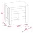 FM FURNITURE Nashville 2-Piece Modern Engineered Wood Kitchen Set in White/Onyx