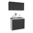 FM FURNITURE  Aztec 2 Piece Kitchen Set Multi-Color Engineered Wood