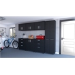 FM FURNITURE Abilene 7 Piece Garage Set Black Engineered Wood