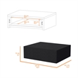 FM FURNITURE Vienna Floating Nightstand Black Engineered Wood