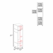 FM FURNITURE Summit Engineered Wood and Melamine with Mirror-Door Wardrobe Black