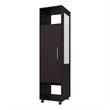 FM FURNITURE Summit Engineered Wood and Melamine with Mirror-Door Wardrobe Black