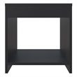 FM FURNITURE Anegam Nightstand with Open Storage Black