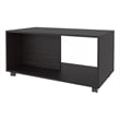 FM FURNITURE Gu Oidak Coffee with Storage Engineered Wood Caster Wheels Wengue