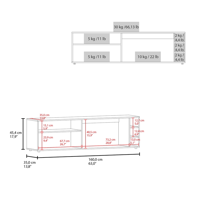 FM FURNITURE Mayo TVStand for 70
