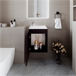 FM FURNITURE Haigleer Creek Bathroom Vanity with Integrated Sink Faucet Wengue