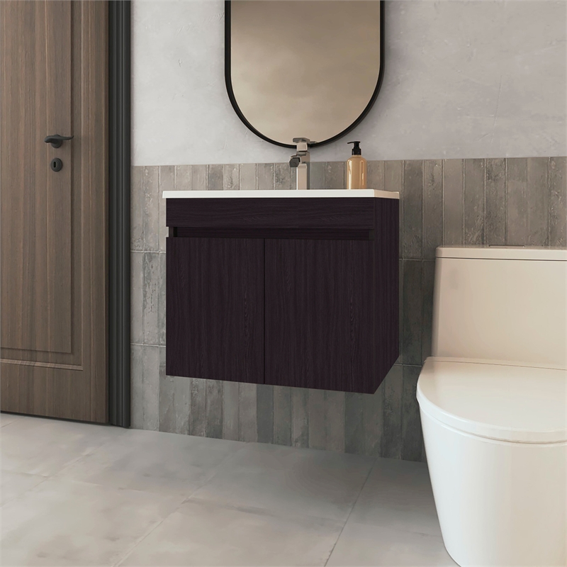 FM FURNITURE Rainbow City Vanity with 2 Doors Wengue