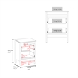 FM FURNITURE Nogales NightStand with 2 Drawers White