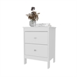 FM FURNITURE Nogales NightStand with 2 Drawers White