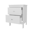 FM FURNITURE Nogales NightStand with 2 Drawers White