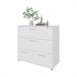 FM FURNITURE Oto Dresser with 4 Spacious Drawers White