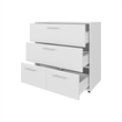 FM FURNITURE Oto Dresser with 4 Spacious Drawers White