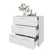FM FURNITURE Oto Dresser with 4 Spacious Drawers White