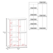 FM FURNITURE Ollie 2 Door Wardrobe with Open Storage Wengue