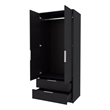 FM FURNITURE Forest 2 Door Wardrobe with Hanging Rod and 2 Drawers Wengue